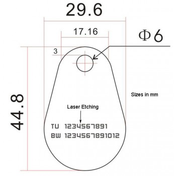 KEY77 Key Fob 500 pack