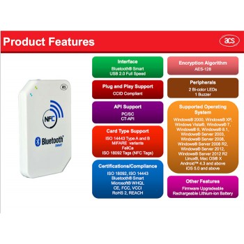 ACR 1255U-J1 Bluetooth® NFC Reader